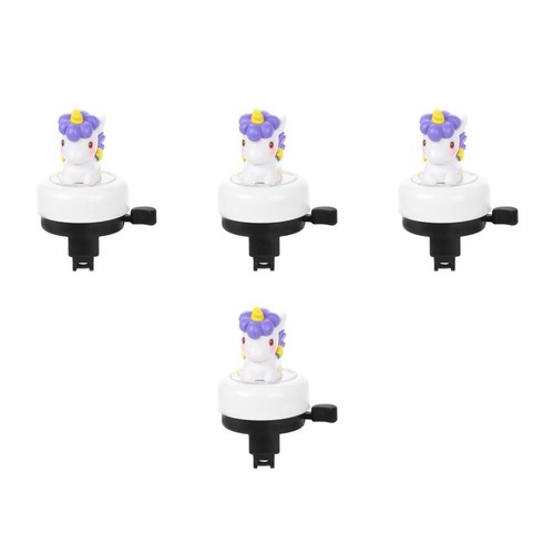 4pcs cartoon unicorn bike bell - cartoon,