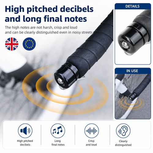 Bicycle handlebar bell black - bicycle,