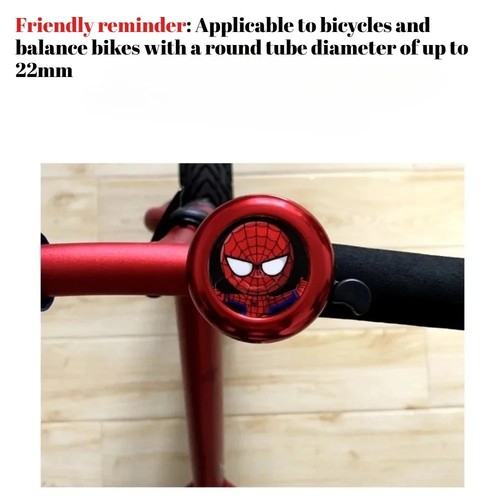 Spiderman bicycle bell kids - bicycle,