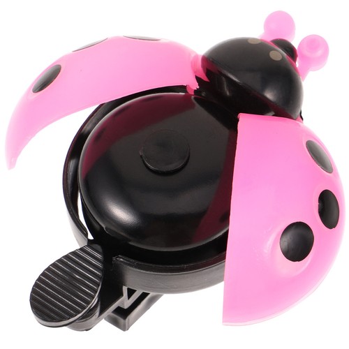 Pink plastic bike bell ring - pink,